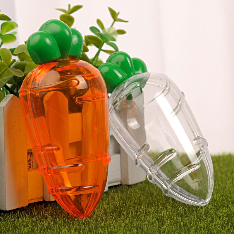 5/3/1Pcs Clear Pasen Plastic Wortelen Creatieve Pasen Geschenkdoos Decoratie Voor Thuis Verjaardag Baby Shower kids Gunsten Dozen Snoep
