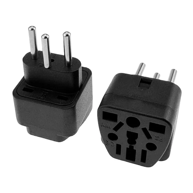 Universal Black Copper 10A 250V EURO UK AU USA EU to Swiss Switzerland Suisse 3 Pin AC Power Plug Converter Travel Adapter