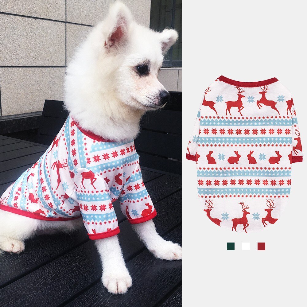 Jul hundkläder tecknade serier älg snögubbe huvtröjor chihuahua yorkies kläder för små medelstora husdjur valp ropa perro mops