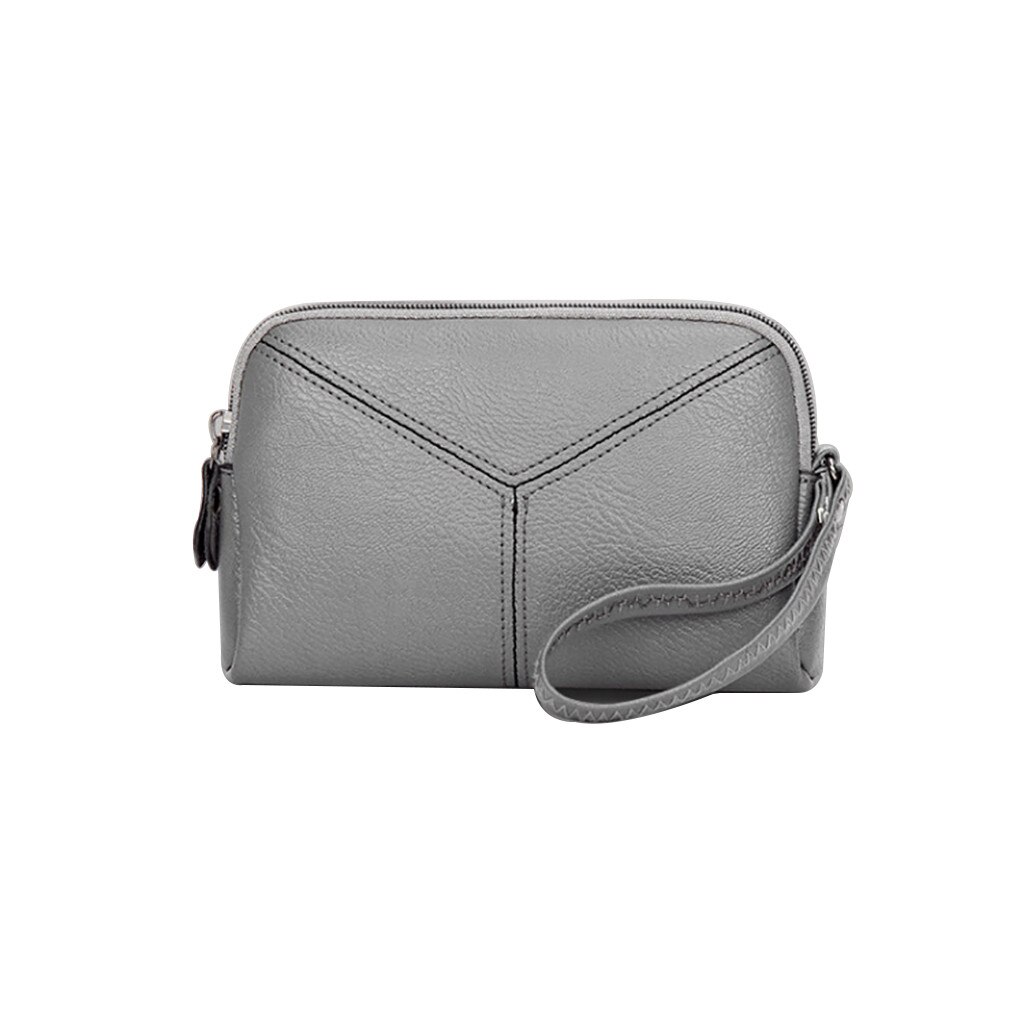 Borsa con tracolla Per Le Donne In Morbida Pelle Flap Bag A Tracolla Piccola Piazza Borse A Tracolla 2020 Nuovo casual Borsa Delle Signore Bolso Mujer: Grigio