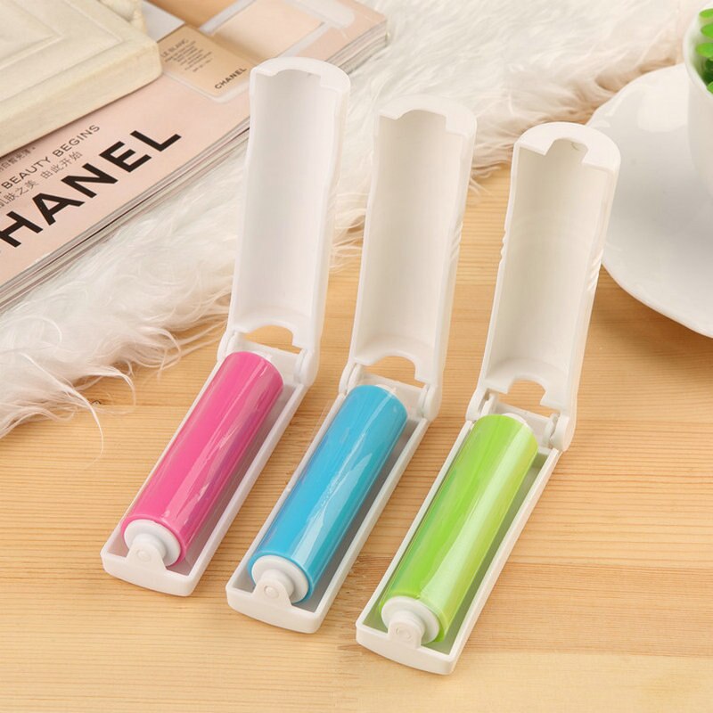 Draagbare Huisdier Ontharing Kammen Voor Katten Honden Opvouwbare Bont Lint Kleverige Borstel Dust Hair Roller Kat Grooming Supplies Mini size