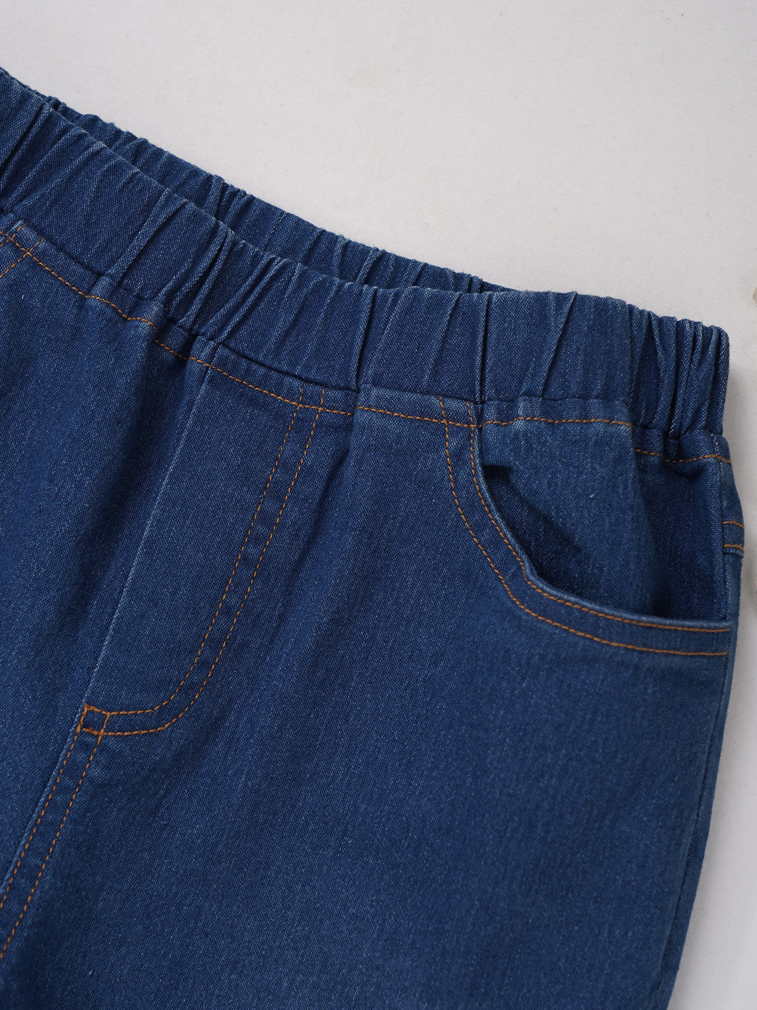 Girls Raw Hem Flare Leg Jeans Tiered Bell-bottom Denim Pants with Multiple Pockets Kids Clothing 6 8 10 12 14 Years