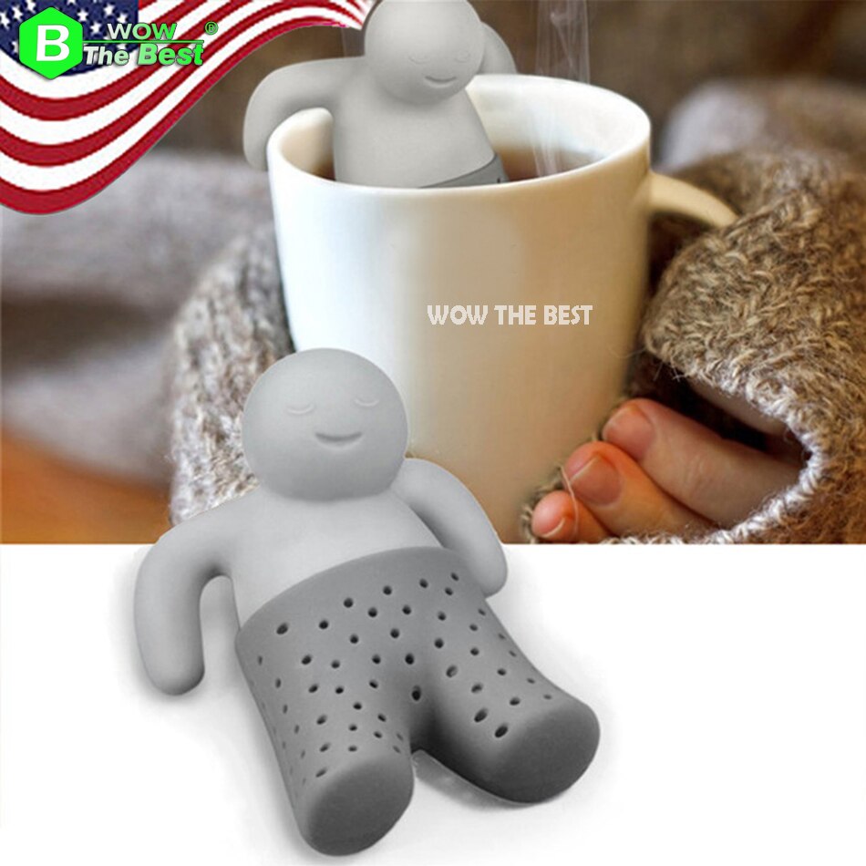 Cute Silicone Shark tea infuser Leaf Strainer Herbal Spice Filter Diffuser Filter Teapot Teabags for Tea & Coffee Drinkware