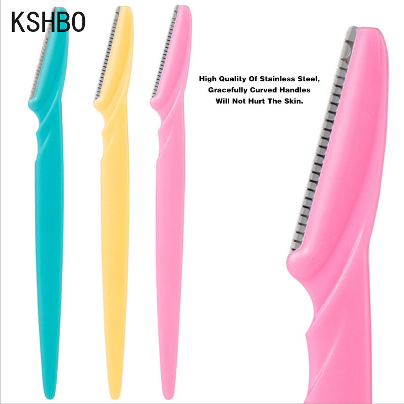 3Pcs / set Eyebrow Trimmer Eyebrow Razor Shaver Blade Eye Brow Shaper Face Razor Facial Hair Remover for Women Makeup Tools