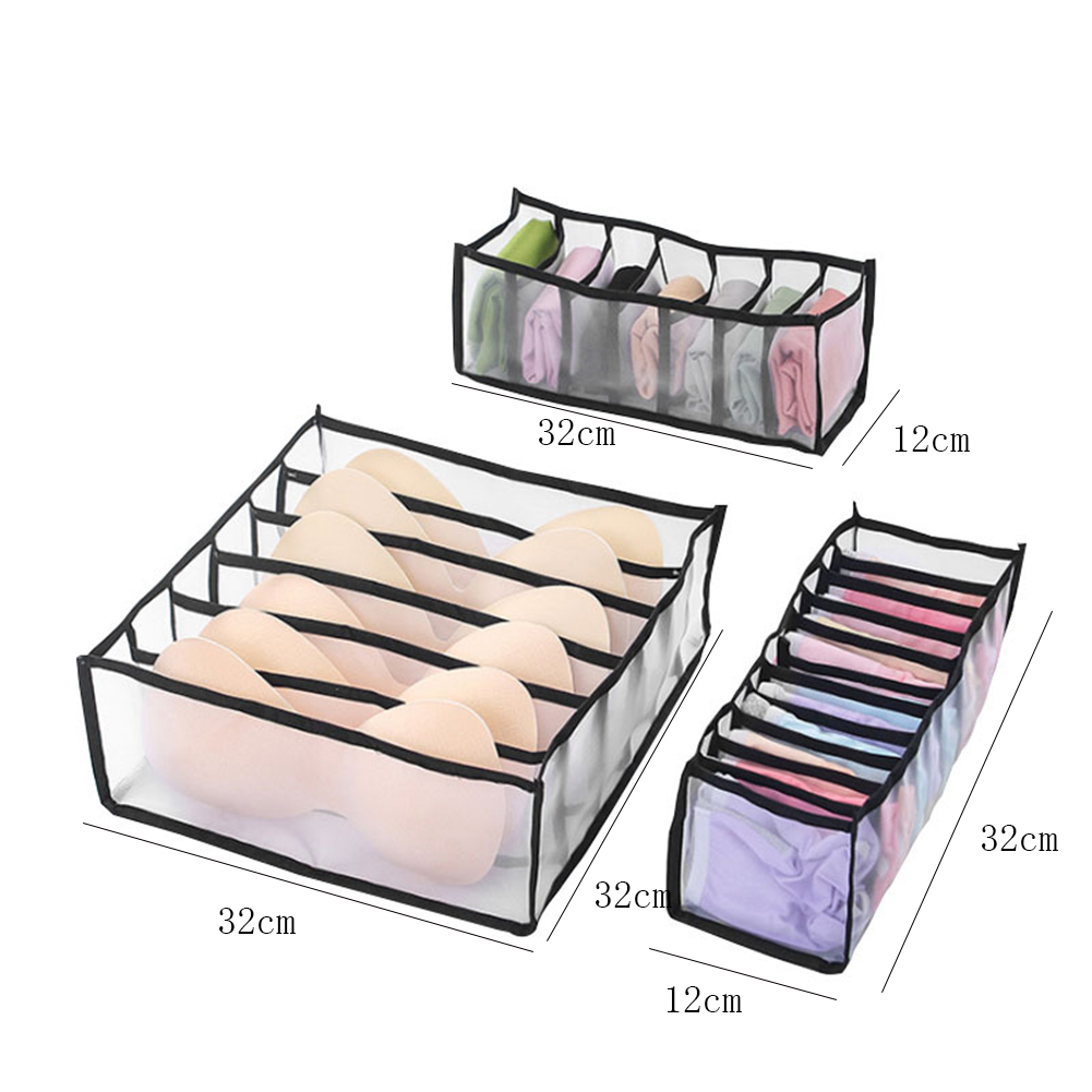 Boîte de rangement pliable pour sous-vêtements, 1 unité, organiseur de tiroir pour sous-vêtements, chaussettes et soutien-gorge