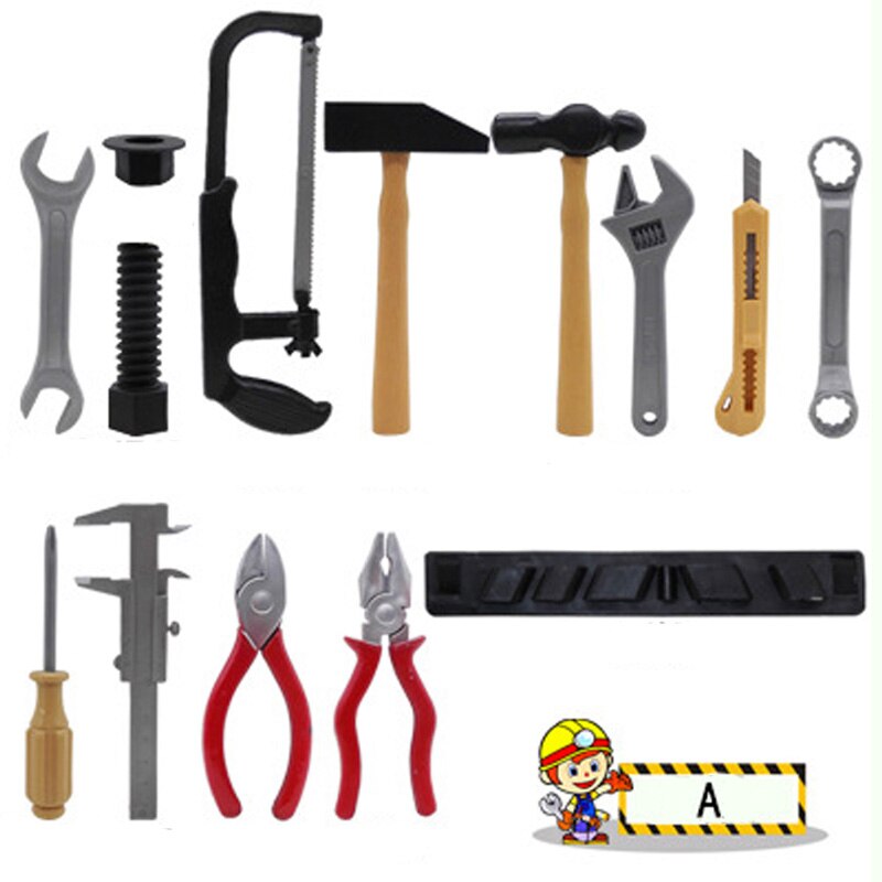 14Pcs/Set Garden Tool Toys For Children Repair Tools Pretend Play Environmental Plastic Engineering Maintenance Tool Toys