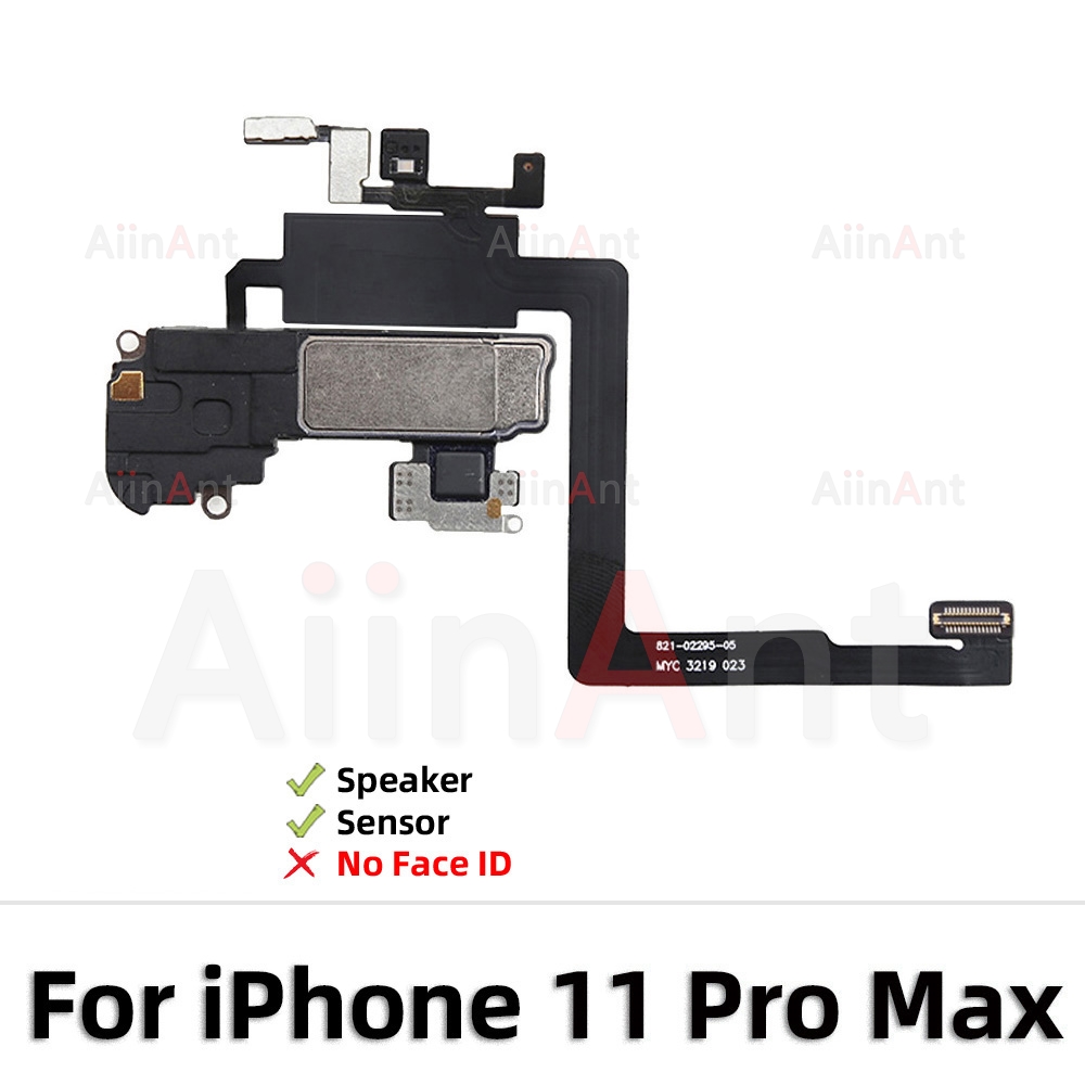 AiinAnt Telefon oben Nähe Sensor Klang Ohr Hörer Lautsprecher biegen Kabel Für iPhone 11 12 Profi X Xr Xs max 5s 7 8 Plus Sapre Teil: grau