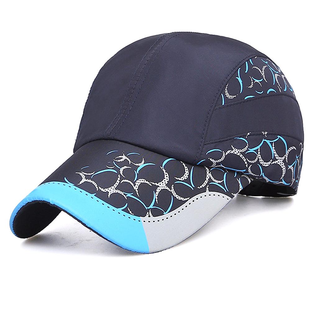 Quick-drying Slim Sports Hat Men's Outdoor Sun Protection Baseball Cap Tennis Cap: Blue