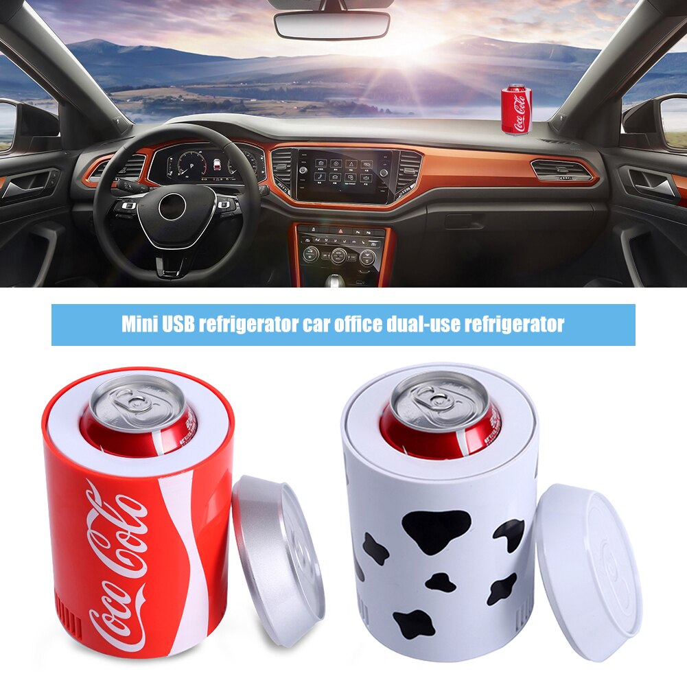 Mini USB Refrigerator Car Office Car Fridge Travel Refrigerator Portable Dual-Use Refrigerator Heat Cooler And Warmer accessory