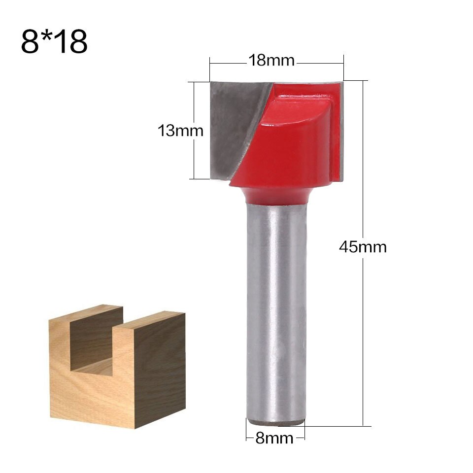 Ferramentas de limpeza de madeira vack, 1 peça de 8mm, ferramentas de carpintaria, cortador, extremidade, para cortar madeira frete grátis, frete grátis: 18mm