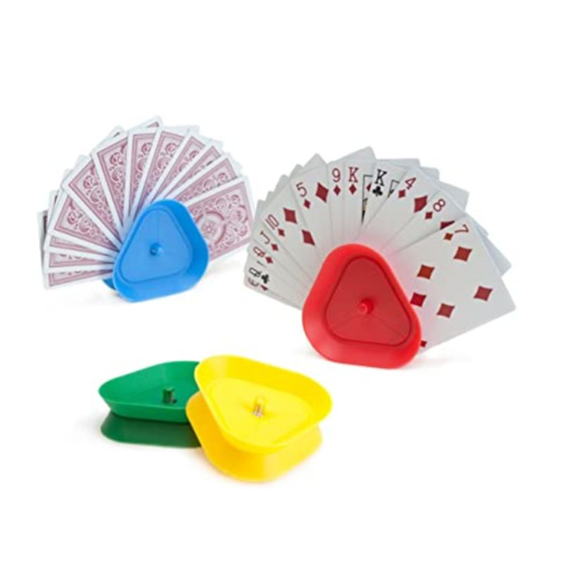4 Stks/set Driehoek Vormige Handsfree Spelen Kaarthouder Bordspel Poker Seat