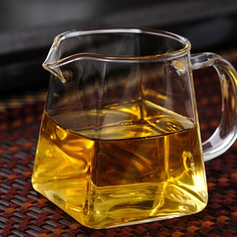Tetera de café de vidrio resistente al calor, recipiente Infusor de acero inoxidable, calentador, tetera transparente, filtro cuadrado, cestas