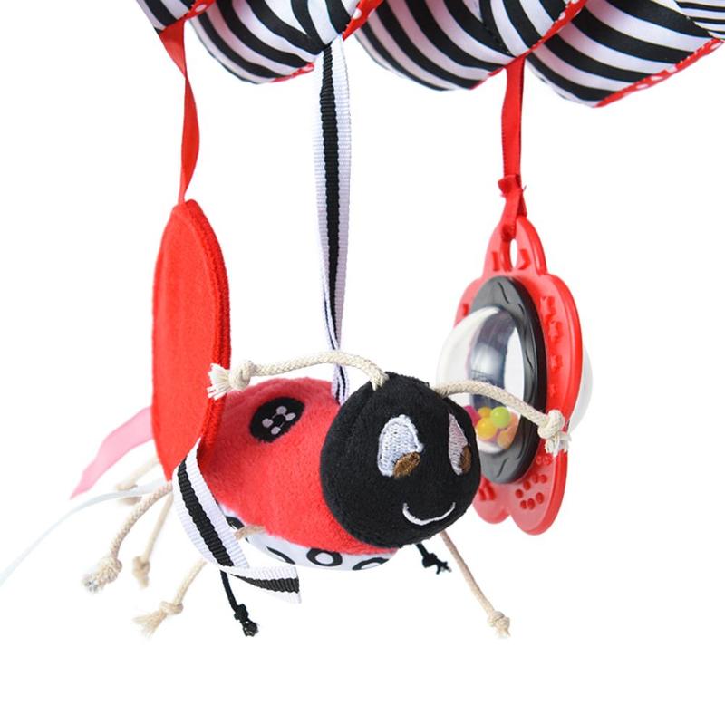 Cute Infant Baby play Baby Toys Plush Bell Crib Rattle Toys Infant Hanging Bed Stroller Toys