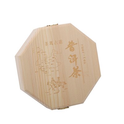 XMT-HOME Grenen Hout Thee Dienblad Voor Puer 357G Houten Opbergdoos Puer Thee Doos 1 Lagen Houten Pallet 1pc: one layer 4