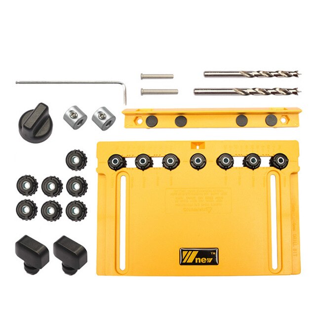 Handle Hole Locator Door Handle Knob and Pull Installation Jig and Shelf Pin Jig Boring Hole 5/6mm Drill Guide Woodworking Tools: type B