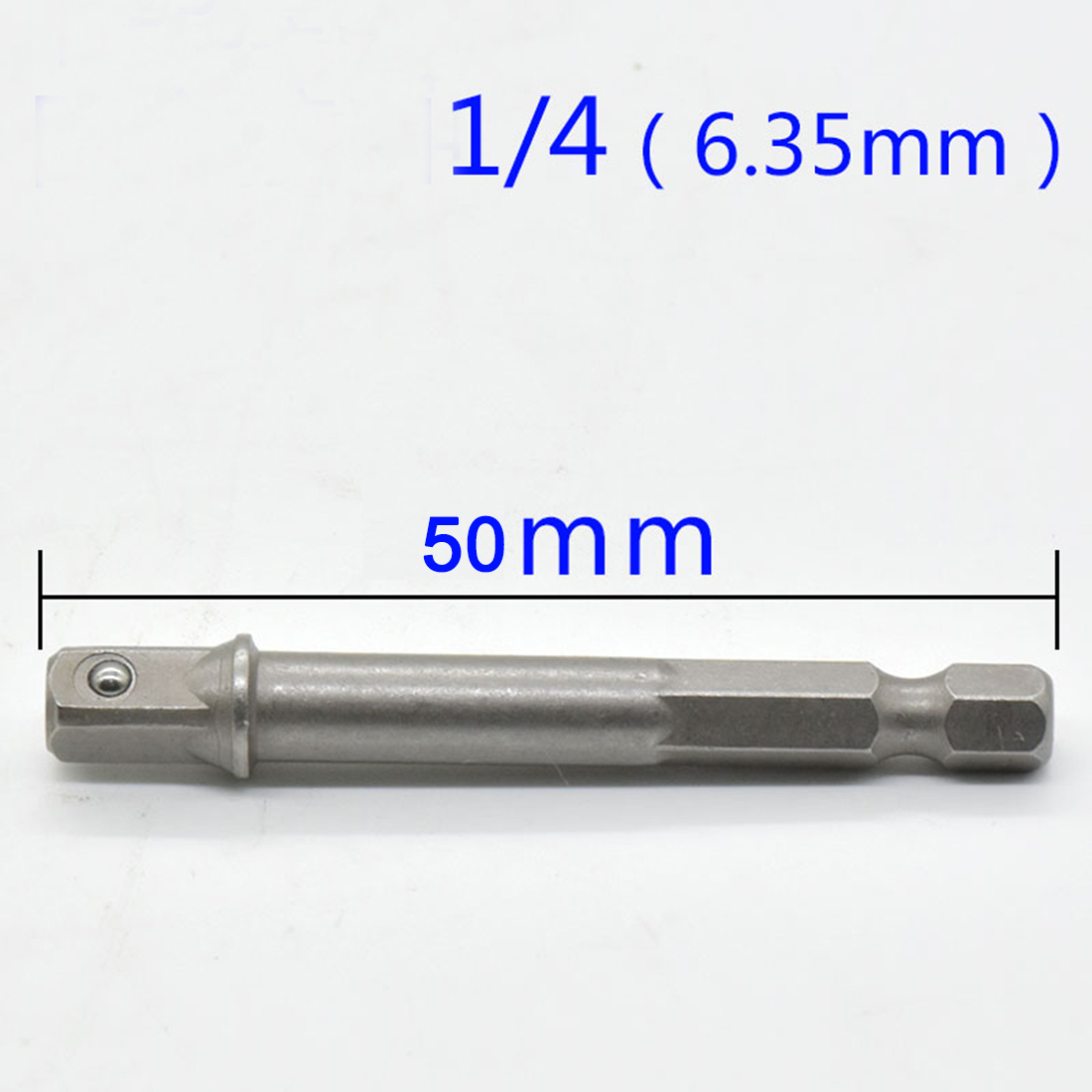 Unbrakonøgle drev el-borehul bore adapter sokkel udvidelse bit adapter sæt 1/4 3/8 1/2 skruetrækker værktøj: En fjerdedel