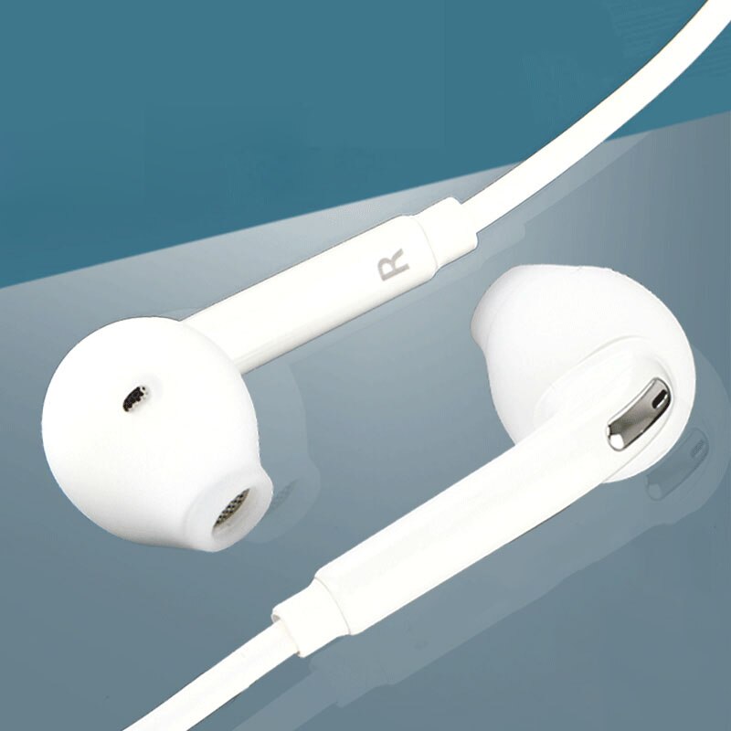 3.5Mm Stereo Muziek Oortelefoon Draagbare Oortelefoon Wired In-Ear Headset Geen Bluetooth Met Microfoon Voor Samsung S6/s6 Rand