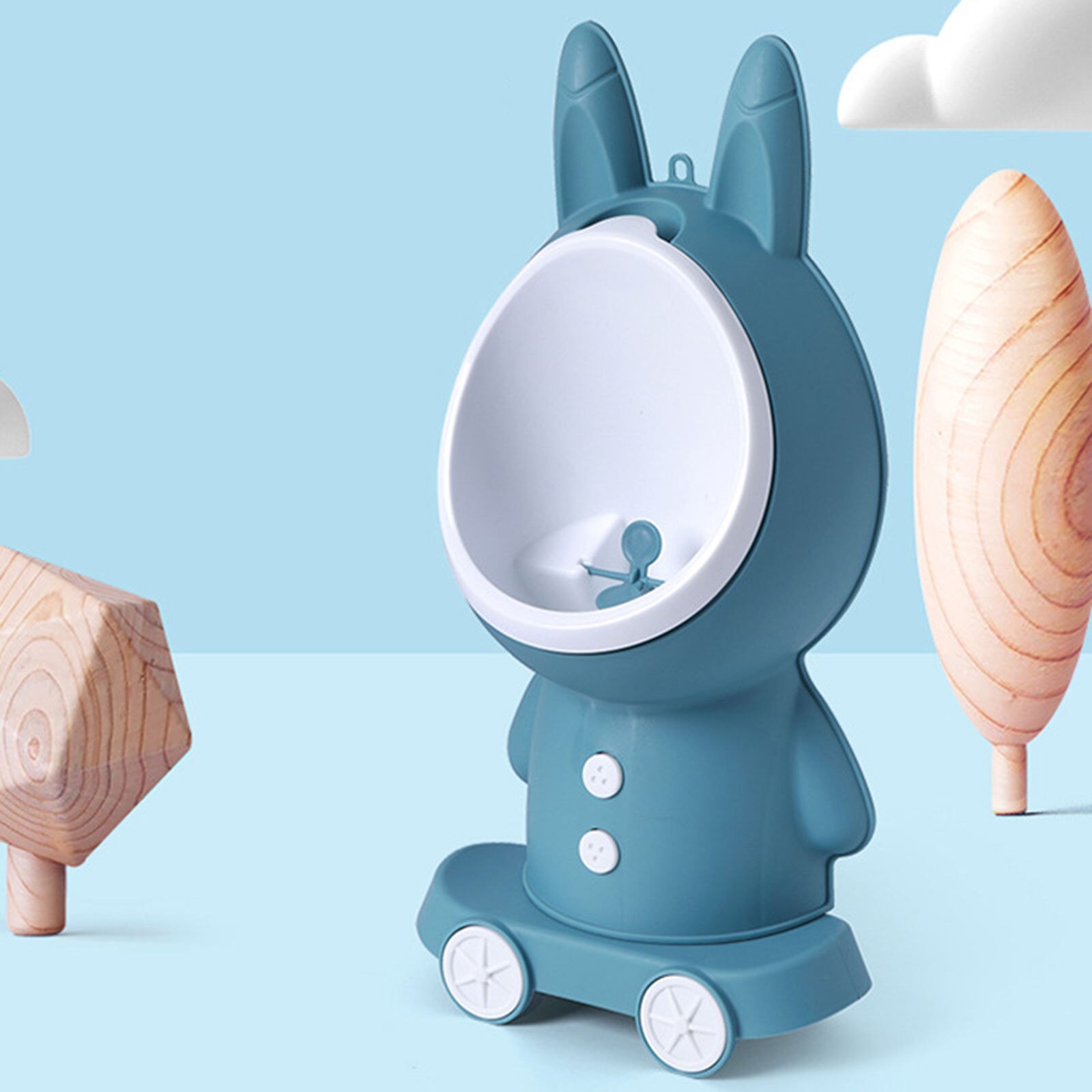 Portable RabbitPee Toilet Kids Children Standing Potty Urinal Wall Mounted Kids Baby Removable Bowl Insert