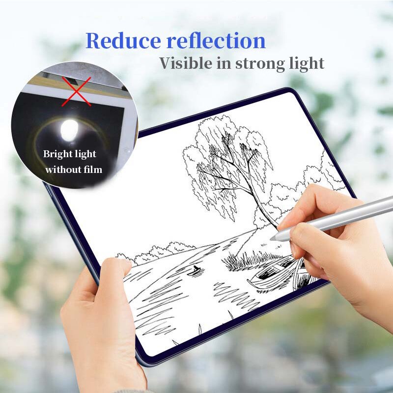 Papier Touch Film Voor Samsung Tab S3 S4 S5e S6 Lite S7 Plus 9.7 10.5 11 12.4 Screen Protector Voor tab Een A7 8.0 8.4 10.1 10.4 10.5
