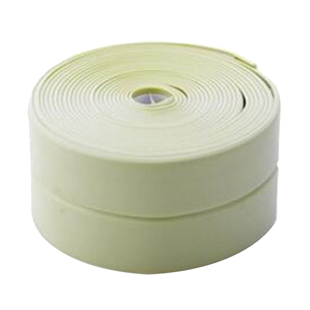 Flexible Self-Adhesive Caulk and Trim Tape - Cover Gaps Around Walls, Ceilings: Green