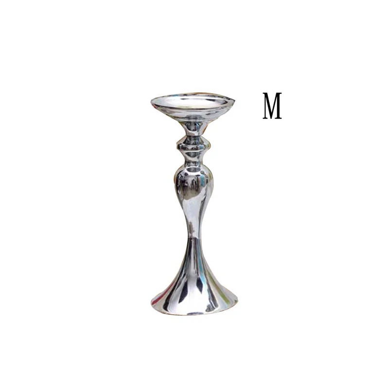 Portacandele decorazioni natalizie centrotavola per matrimoni supporto per lanterne casa vaso per fiori in oro centrotavola per eventi Flowe: Argento