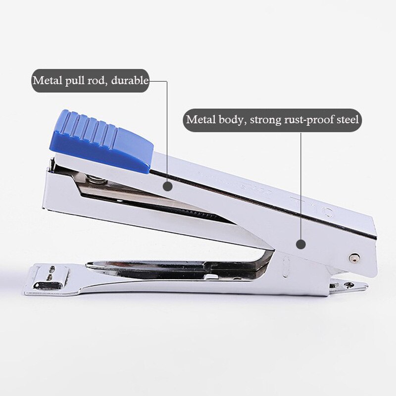 Office Stapler NO.10 Hand-held Stapler Students Smooth Stapling Supplies School Test Paper Accessories Korean Stationery