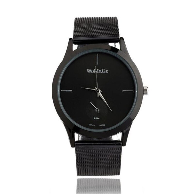 Alloy Belt Mesh Watch Unisex Women's watches Minimalist Style Quartz Watch relogio feminino saat Watches for women: A