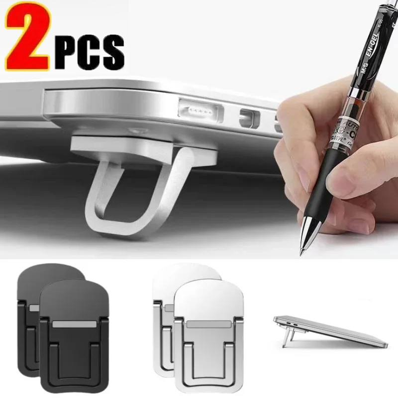 1 paar Draagbare Toetsenbord Riser Zelfklevende Mini Laptop Stand Onzichtbare Computer Toetsenbord Stand voor MacBook NoteBook Dissipatie