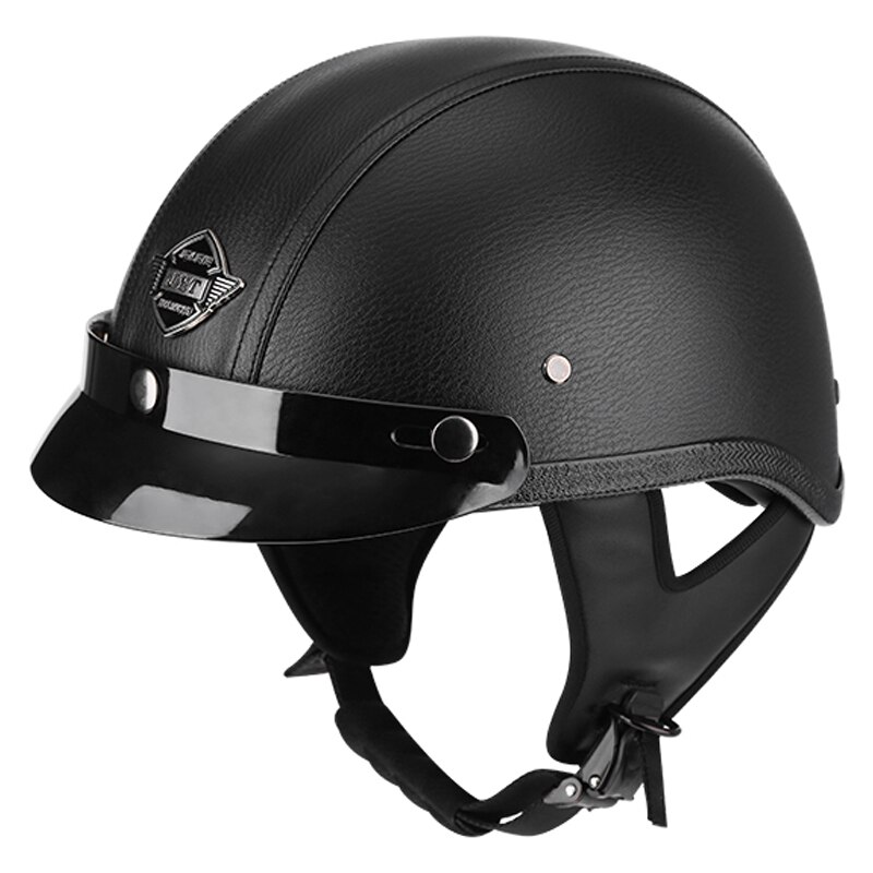 Retro and Vintage Half Open Face DOT Approved Motorcycle Helmet for Man and Woman: 6 / XL