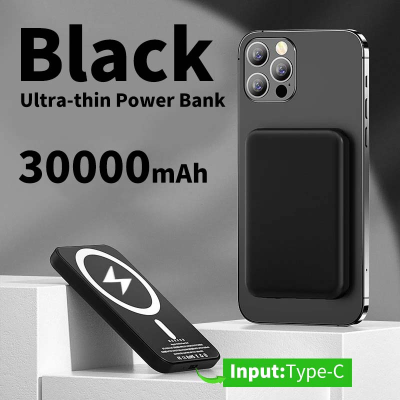 50000 mah magnetisk trådlös powerbank för magsafe bärbar för iphone 17 16 bärbar laddare externt 15 batteripaket: Mång
