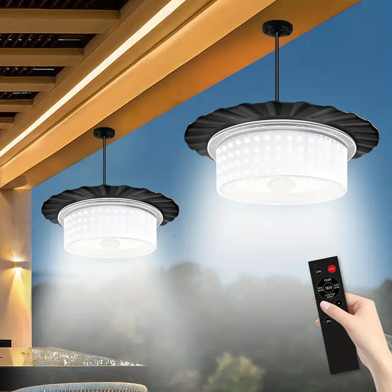 Hanglamp op zonne-energie binnen en buiten, bewegingssensor op zonne-energie, 244LED-beveiligingslamp met afstandsbediening voor buitentuin