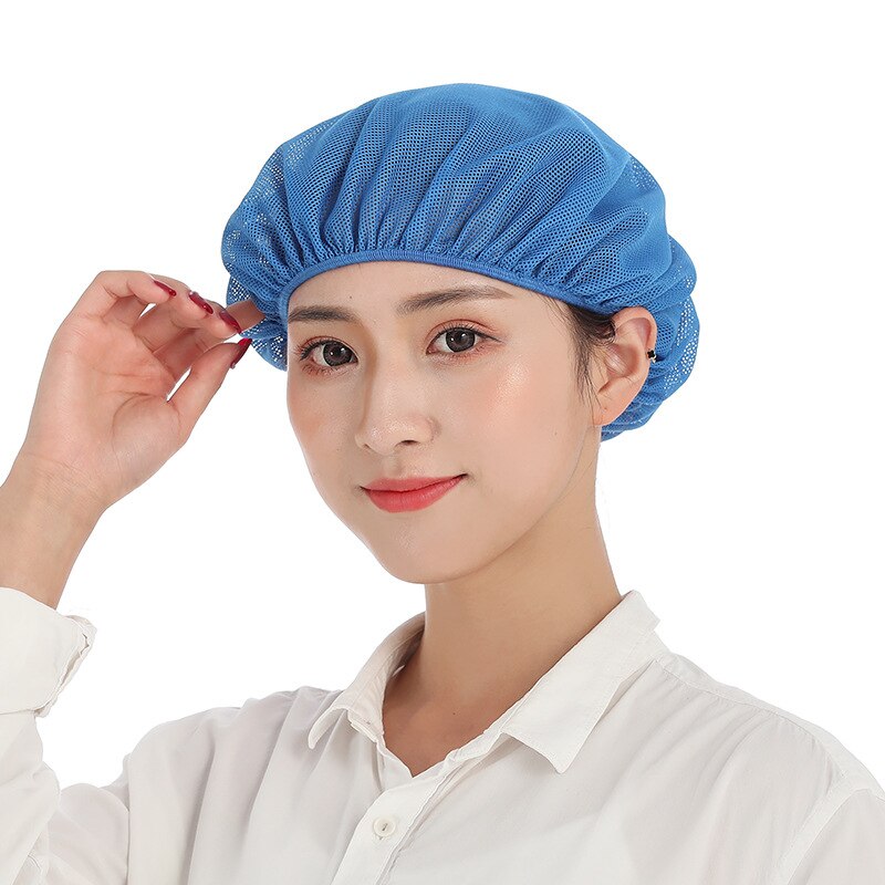 Gorro Cocinero Breathable Elastic Mesh Caps Chef Waiter Work Hat Restaurant Kitchen Hotel Bakery Catering Workshop Cooking Cap: 8