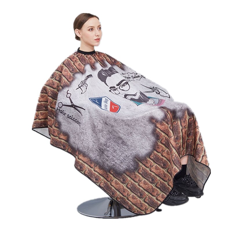 Salon Haircut Cape Barber Shop Retro Waterproof Hairdressing Apron Hairdresser Hair Cutting Styling Cape