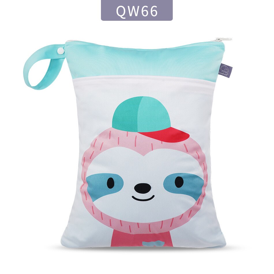 Hylidge 2 Rits Zak Voor Natte Wandelwagen Zak Waterdichte Pul Baby Luiertas Voor Mama 30X40Cm Wasbare wetbag Luier Organisator Tas