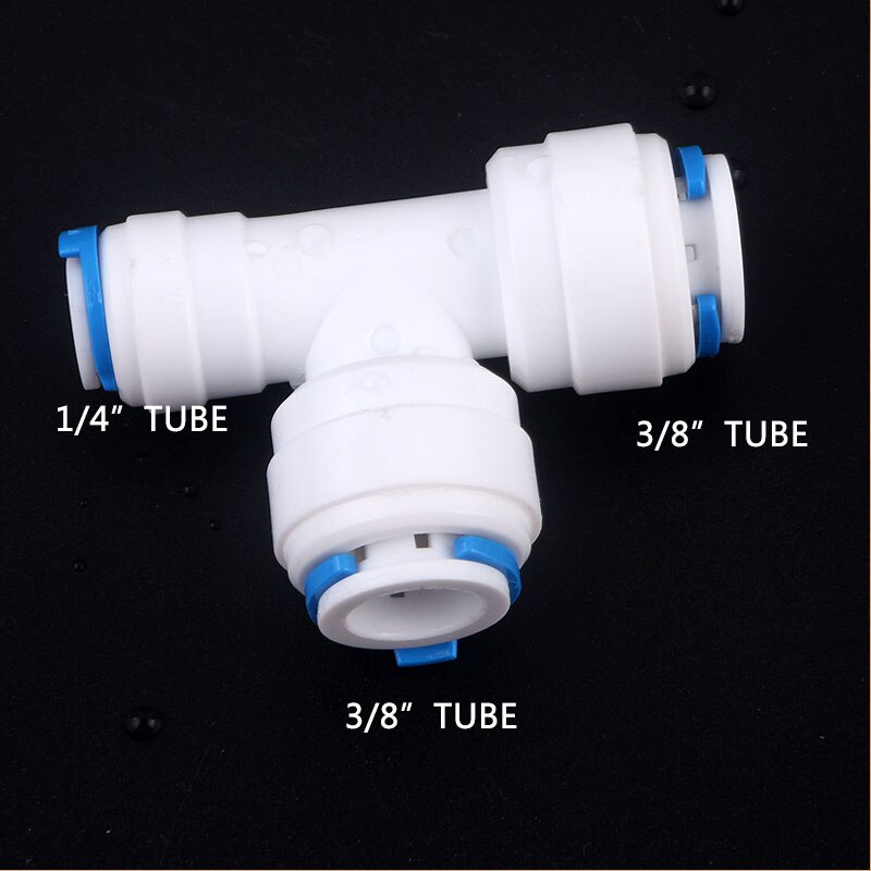 Tubo de conexión rápida en T de 1/4 ", 3/8" a 3/8 "de diámetro Chang 233mm, MM, MM, conexión rápida