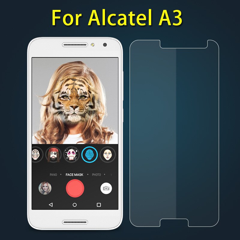 Pour alcatel A7 5090 5090Y Film de protection en verre trempé pour alcatel A3 5046Y 5046D 5.0 "protecteur d'écran en verre trempé