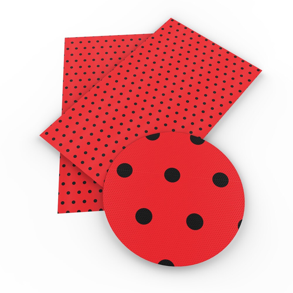 David tilbehør 20*33cm prikker vinyl syntetisk læder patchwork til hår sløjfe håndtasker pung telefon cover gør det selv ,1 yc 4262: 1062788001