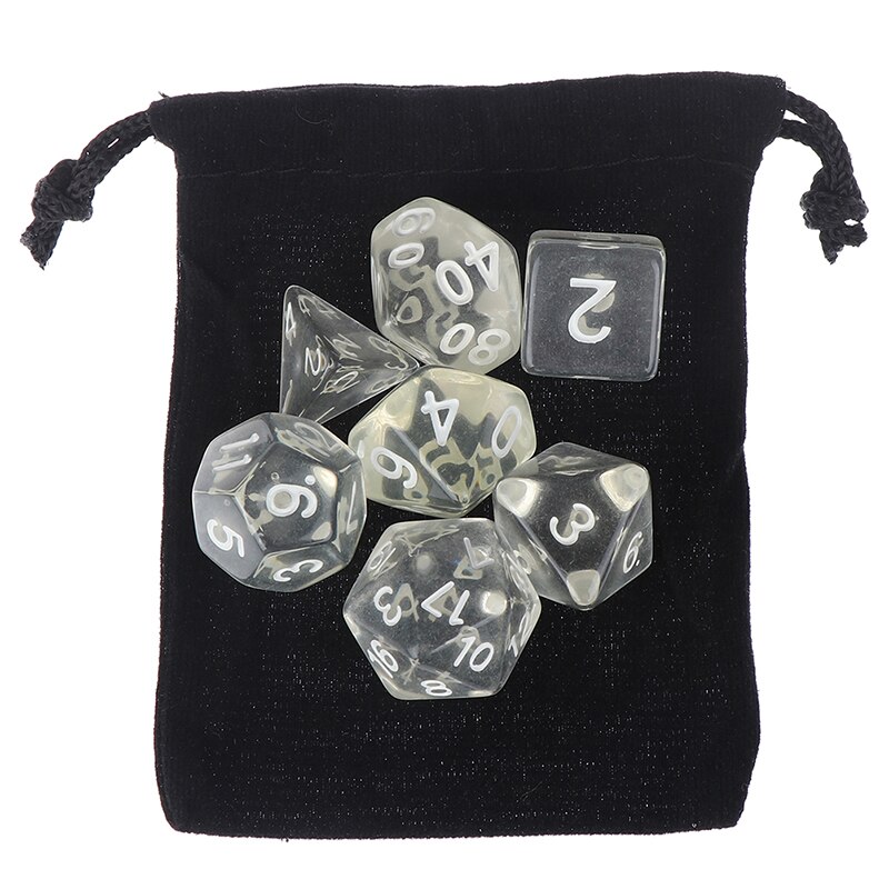 7 teile/satz DnD polyedrisch Würfel einstellen für Tabletop Spiele RPG MTG D4 D6 D8 D10 D % D12 D20 6 farben für Wählen: TR