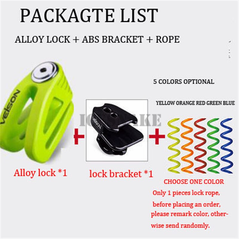 Blokada do motocykla Alarm dla Moto Security zamek do hamulca tarczowego wodoodporny antykradzieżowy motocykl blokada rowerowa Alarm motocyklowy rower: ALLOY GN D SET