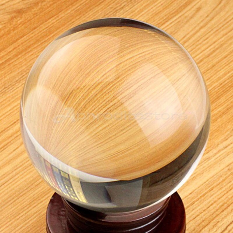 Crystal Ball Quartz Glass Transparent Ball Spheres Glass Ball Photography Balls Crystal Craft Decor