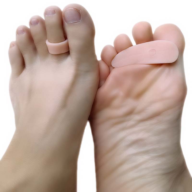 4 stuks = 2 paar Voetverzorgingshulpmiddelen Siliconen Gel Hammer Teen Splitter Orthese Straightener Protector Corrector Overlappende Pedicure