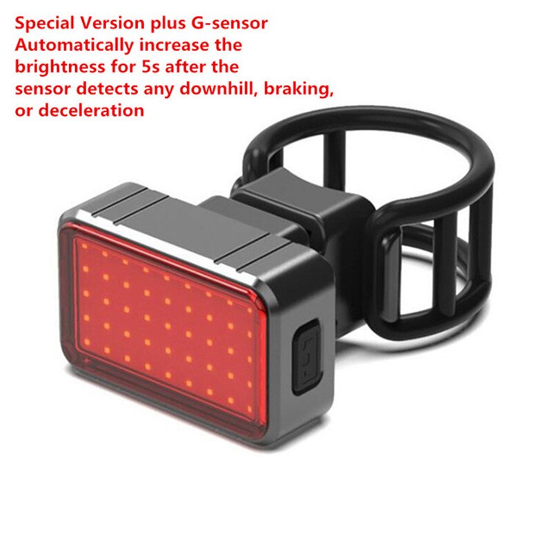 Usb Oplaadbare Fiets Licht Led Fiets Licht Flash Staart Achter Fiets Licht Zadelpen Waterdichte Led Rijden Achterlicht: Special Version