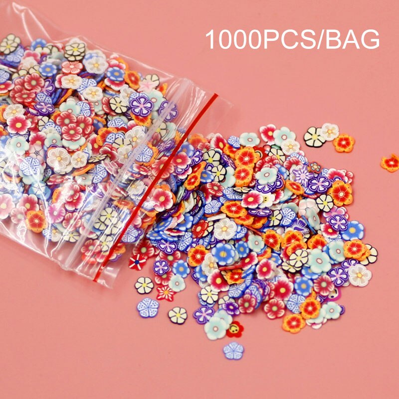 1000 stk/pose gør-det-selv krystal mudder tilbehør legetøj til børn piges gør-det-selv nail art skønhed tilbehør barn foregive frugt skiver legetøj: Mørk khaki