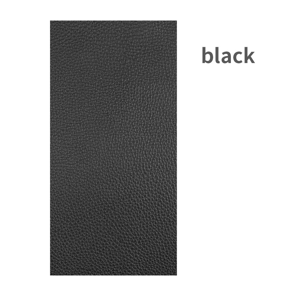 Selbstklebende Faux Synthetische Leder Flecken 10*20cm Mehrfarbig PU Sofa See Reparatur Auto Aufkleber Für Tische Bett dekoration: Schwarz