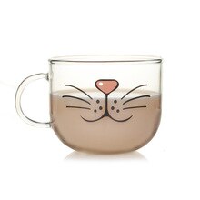 YIZI-gobelet en verre borosilicaté kawaii, mug Transparent, offre spéciale ml, boisson de , nouveauté 500