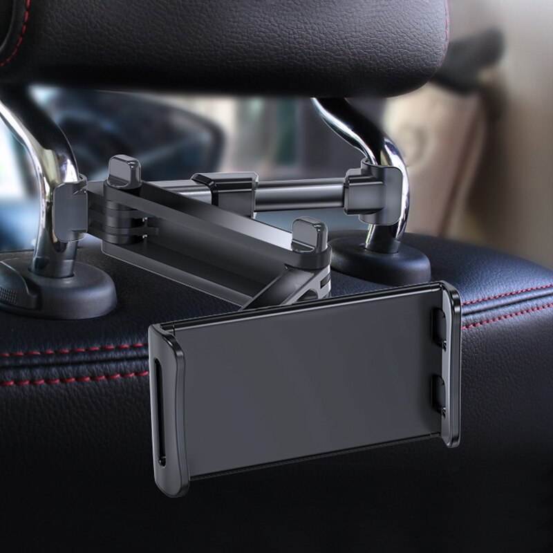 Soporte de teléfono móvil para asiento trasero de coche, accesorio giratorio, reposacabezas automático, para tableta de 4 a 11 pulgadas