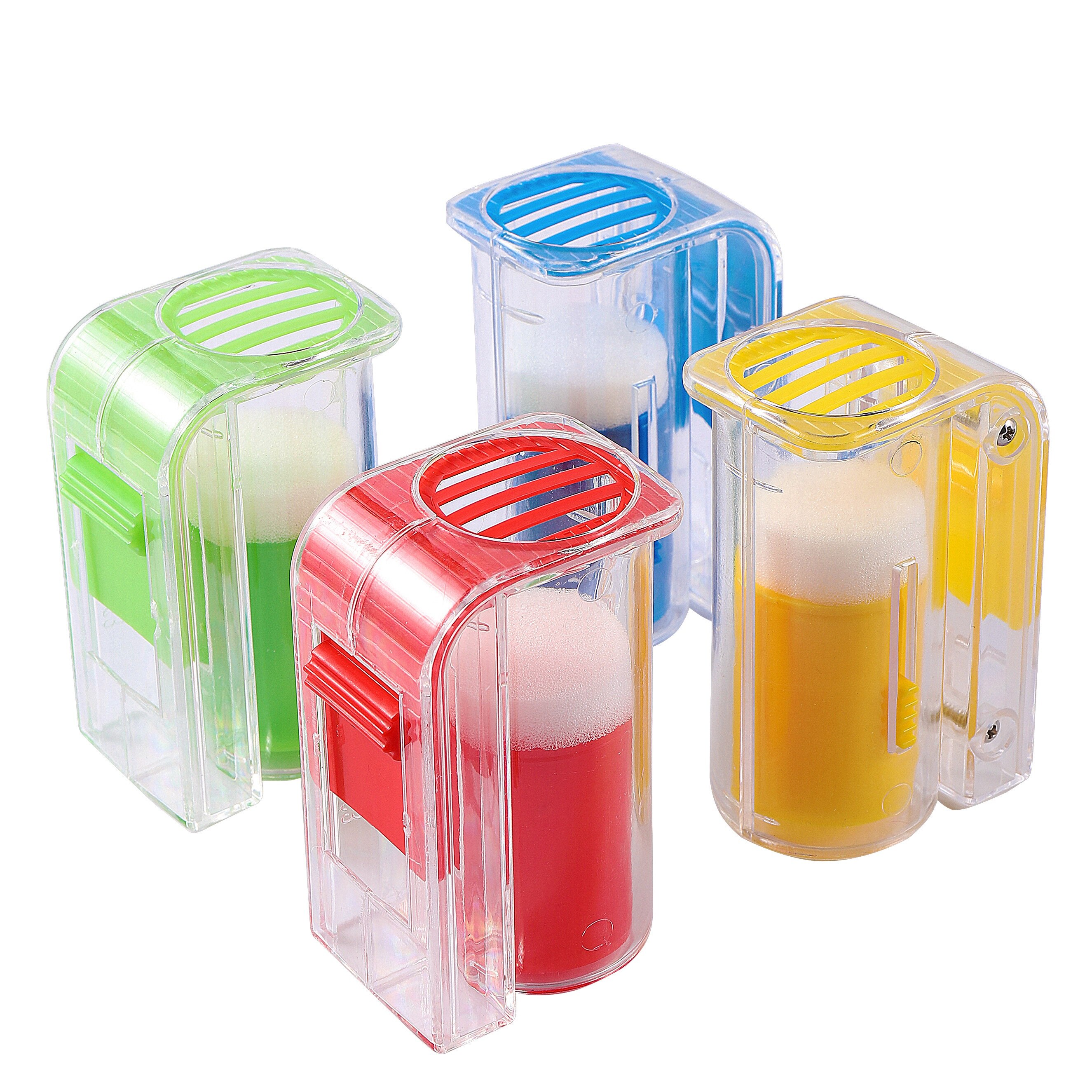 Ape regina marcatore bottiglia Ape marchio gabbia plastica una mano marcatura ricevitore con pistone peluche giardino apicoltura forniture 1 pz