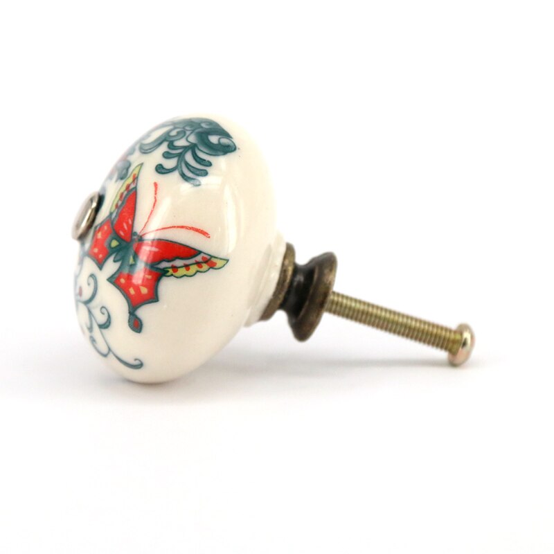 1x Multi farbe Dekorative Entwickelt Keramik Schrank Schrank Tür Knöpfe Schublade Zieht Küche Pull Knob Möbel Hardware