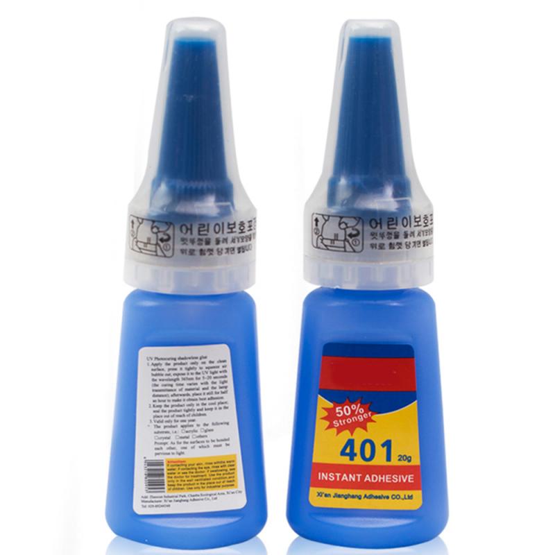 20/40Ml Super Sterke Vloeistof 401 Lijm Onmiddellijke Sterke Lijm Voor Bond Leer Hout Rubber Metalen Lijm Multi-Purpose Nail Gel