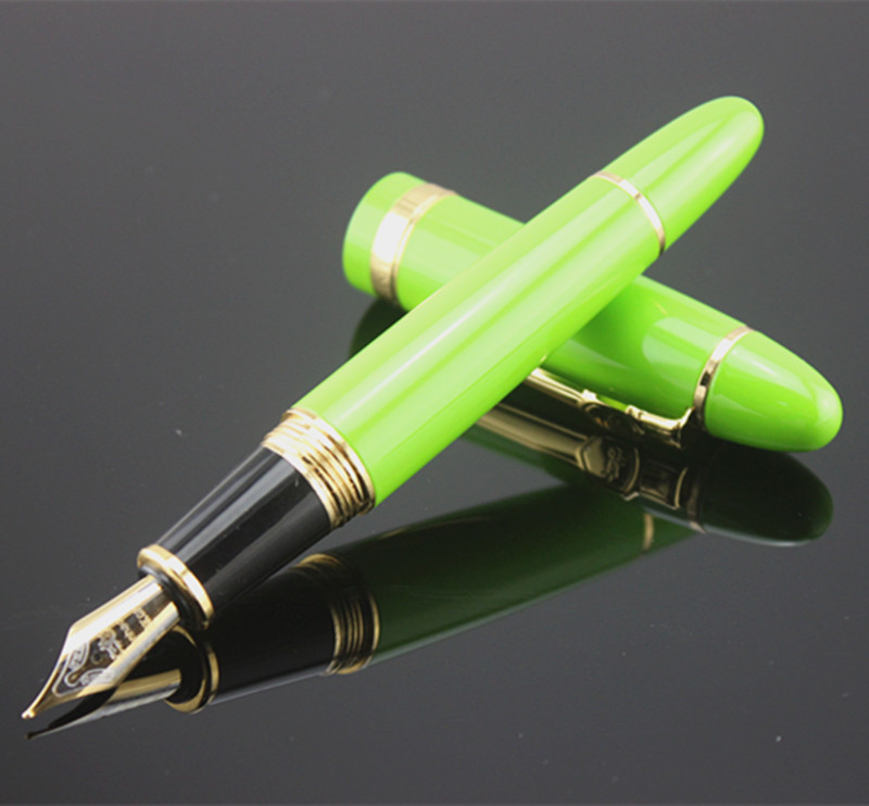 JINHAO 159 Metal Fountain Pen Without Pencil Box luxury school Office Stationery luxury Writing Cute pens